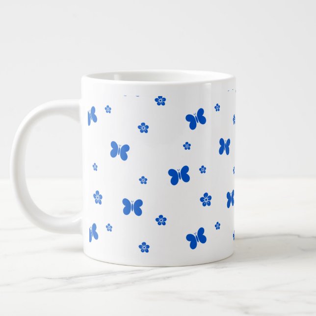 Butterfly  large coffee mug (Left)