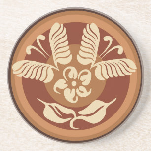 Butterfly Latte Art Coaster