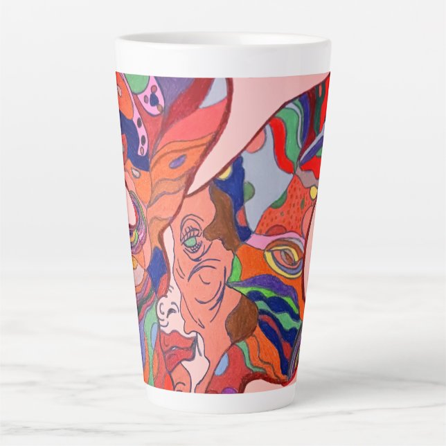 Butterfly Leaf Portrait Large Mug (Devant)