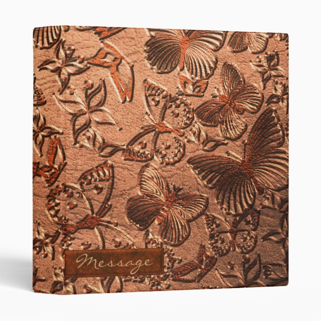 Butterfly Leather 1 Binder (Front/Spine)