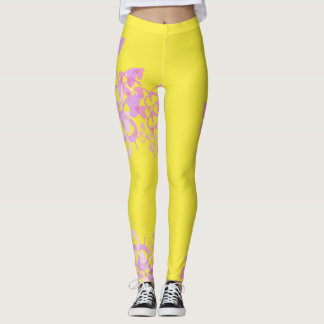 Butterfly: Leggings yellow