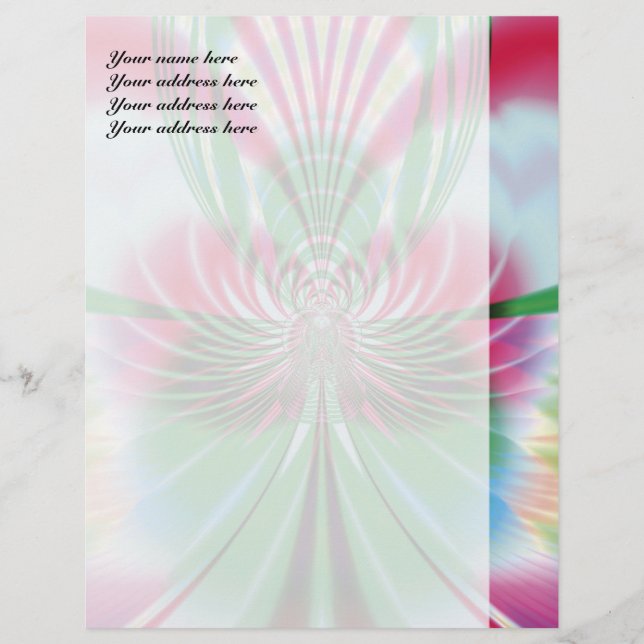 Butterfly Letterhead Design (Front)