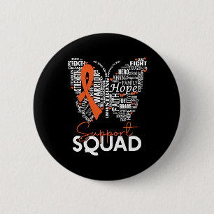 Butterfly Leukaemia Blood Cancer Awareness Support 2 Inch Round Button