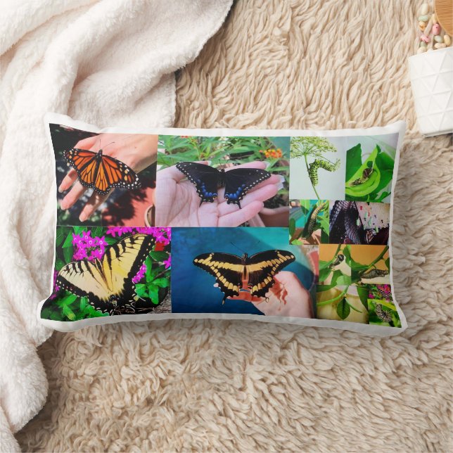 Butterfly Life  Lumbar Pillow (Blanket)