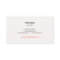 Butterfly Linen Look Business Card