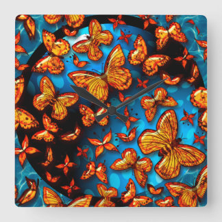 Butterfly Love 1 Wall Clock Options