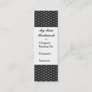Butterfly Love Black Lace 3 Personalized Mini Business Card