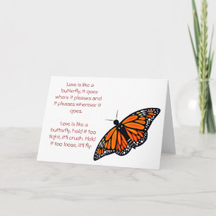 Butterfly Love, greeting card