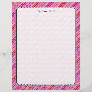 Butterfly Love Pink Red Stripes Decorative