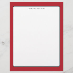 Butterfly Love Solid Colour Red 5 Border