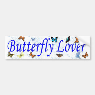 butterfly lover bumper sticker