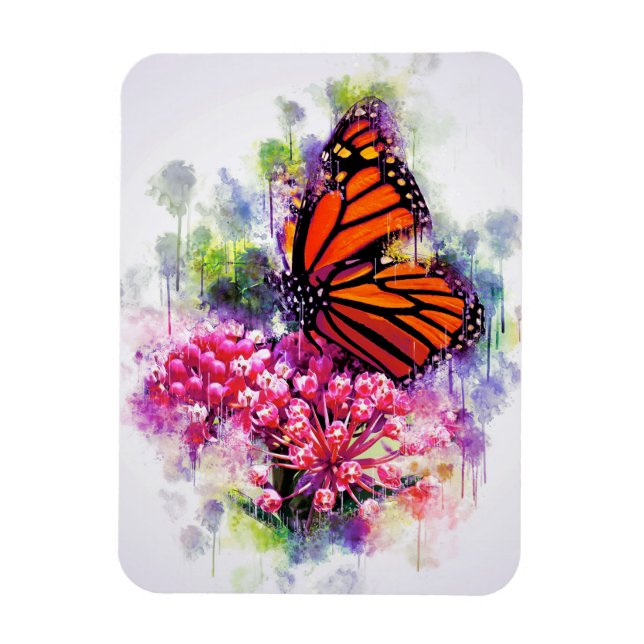 Butterfly Lover Monarch Butterfly Magnet (Vertical)
