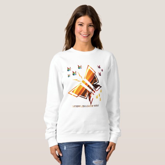 Butterfly lover's style sweatshirt (Front Full)