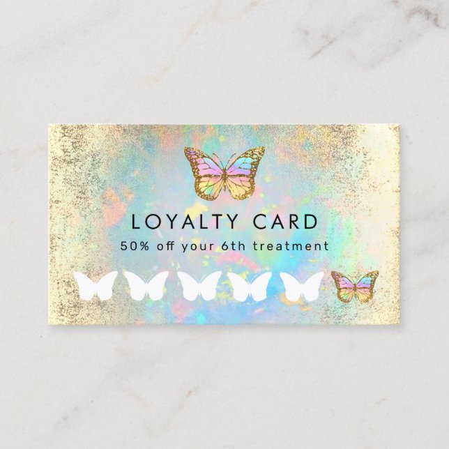 butterfly loyalty card (Front)