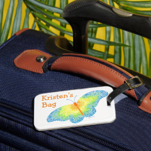 Butterfly Luggage Tag