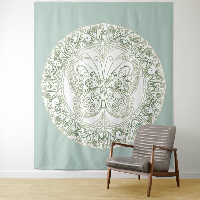 Butterfly Mandala - Tapestry (In Situ)