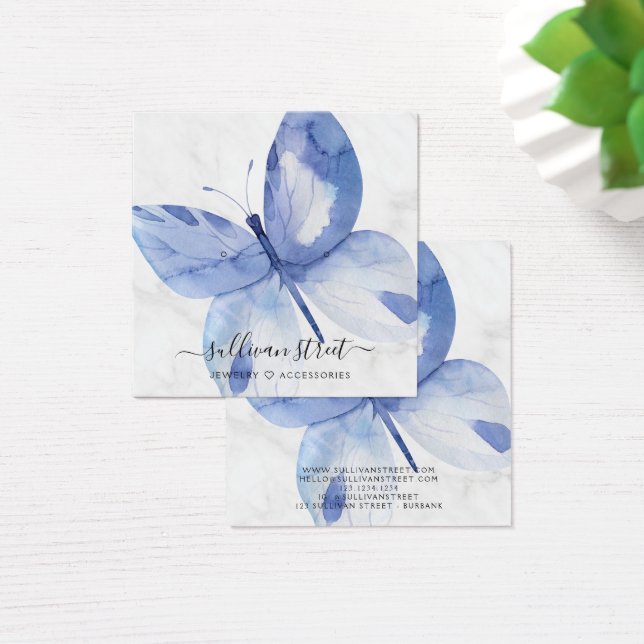 Butterfly Marble Earrings Jewellery Display Card (Desk)