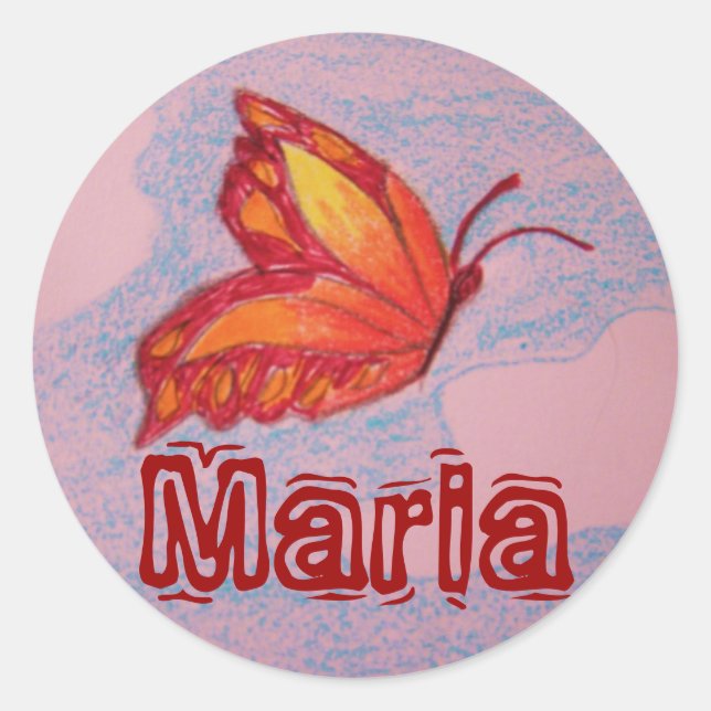 butterfly, Maria sticker (Front)