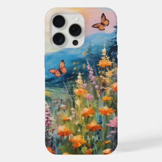 Butterfly meadow colourful painted IPhone case