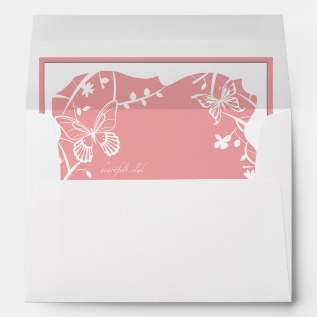 Butterfly Meadow Lined Envelope (Back (Bottom))