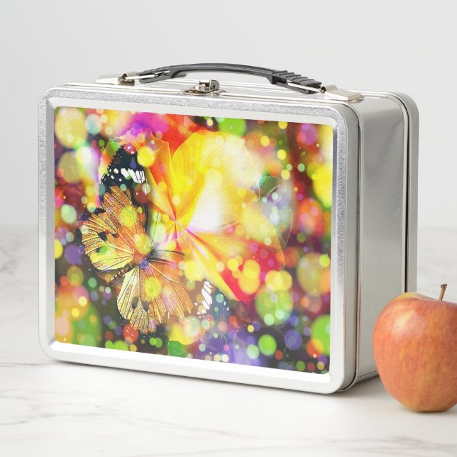 Butterfly Metal Lunch Box (In Situ)