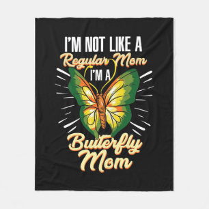 Butterfly Mom Gift, Mom Birthday Gift,Mother's Day Fleece Blanket