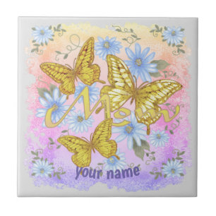 Butterfly Mom Tile