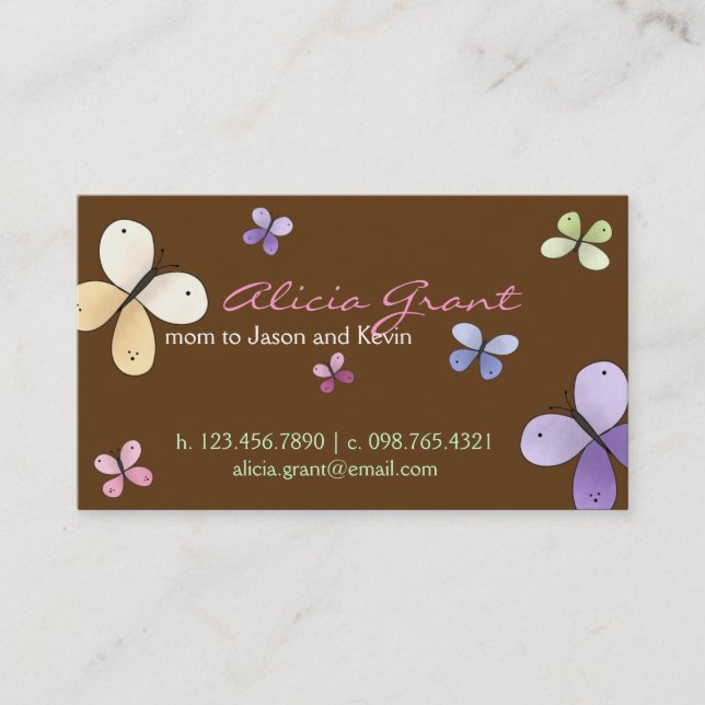 Butterfly Mommy Card (Front)