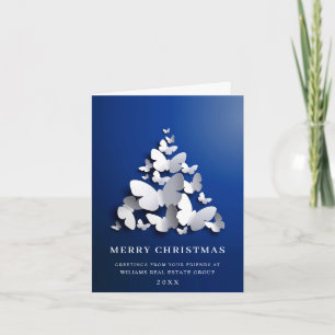 Butterfly Monarch Christmas Corporate Greeting Holiday Card