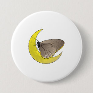 Butterfly Moon 3 Inch Round Button
