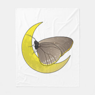 Butterfly Moon Fleece Blanket