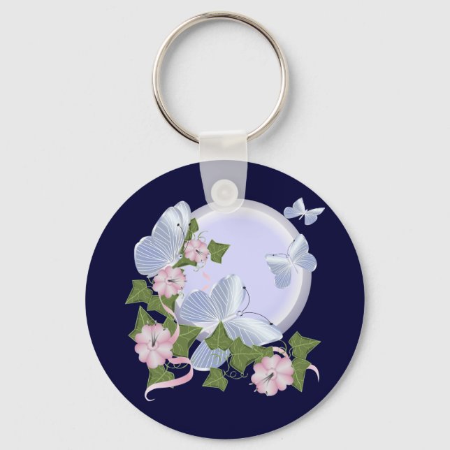 Butterfly Moon Keychain (Front)