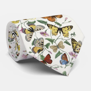 Butterfly & Moth by Paul Gervais Tie