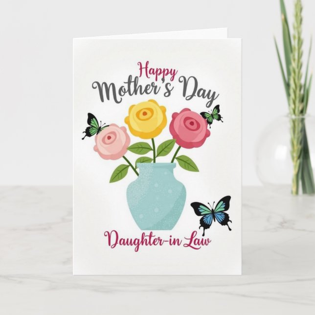Butterfly Mothers Day Greet Card (Front)