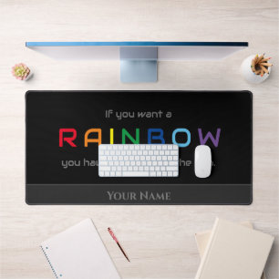 Butterfly motivational quote positive mindset desk mat