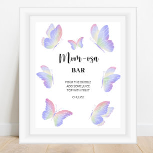Butterfly \ Mum-osa bar  Poster