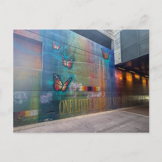 Butterfly Mural Postcard (Front)