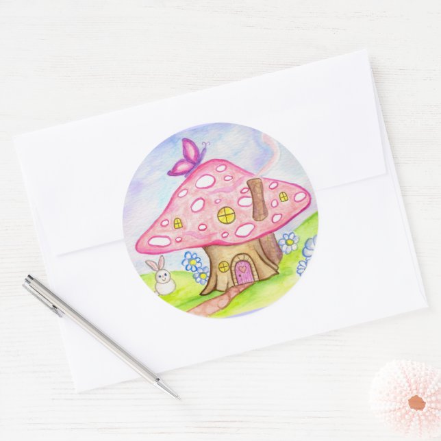 Butterfly Mushroom Spring Bunny Party Stickers (Envelope)