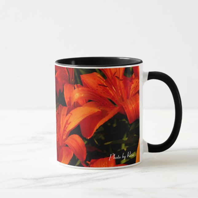 Butterfly n Tiger Lilies Mug (Right)