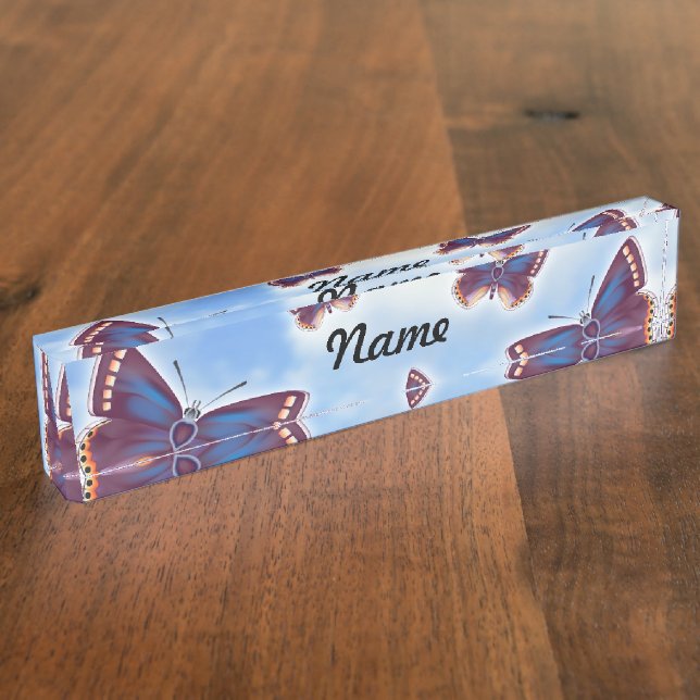 Butterfly Nameplate (Side)