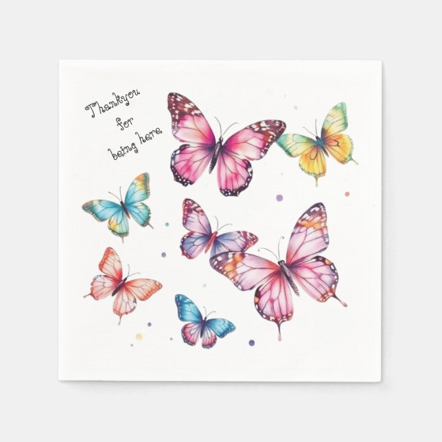 Butterfly  napkin (Front)