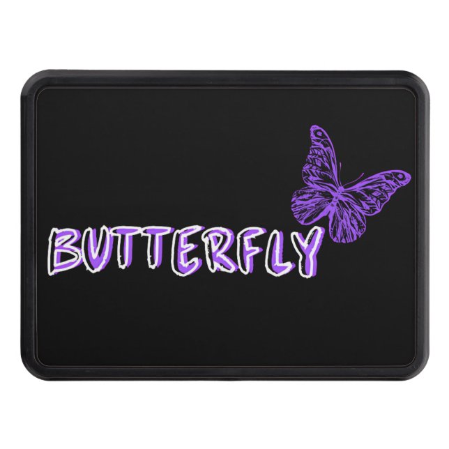 Butterfly, nature lover  trailer hitch cover (Front)