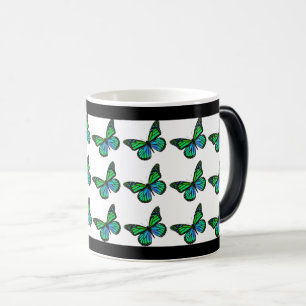 Butterfly Nature Pattern Magic Mug