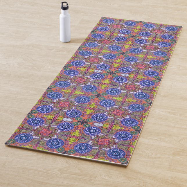 "Butterfly Nebula" (drawing) Yoga Mat (In Situ)