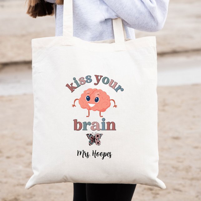 Butterfly Neurodivergent Personalized Teacher Gift Tote Bag (Creator Uploaded)