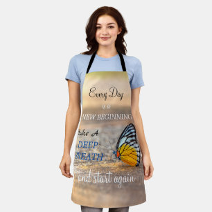 Butterfly New Beginning beach at dawn Apron