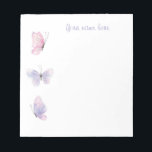 Butterfly notepad<br><div class="desc">Beautiful butterfly notepad customize with your name.</div>