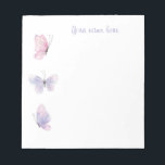 Butterfly notepad<br><div class="desc">Beautiful butterfly notepad customize with your name.</div>