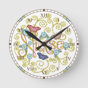 Butterfly Nurse clock
