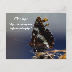 Butterfly of Change Motivational Postcards